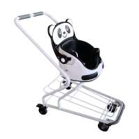 4 wheels steel airport children trolley for international airport