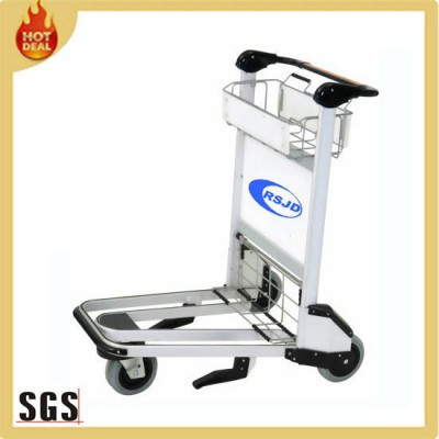 Lightweight aluminum hand airport luggage trolley for sale