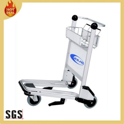 Light weight aluminium airport pull trolley